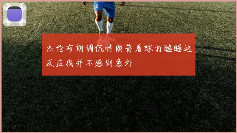 杰伦布朗调侃特朗普看球打瞌睡这反应我并不感到意外